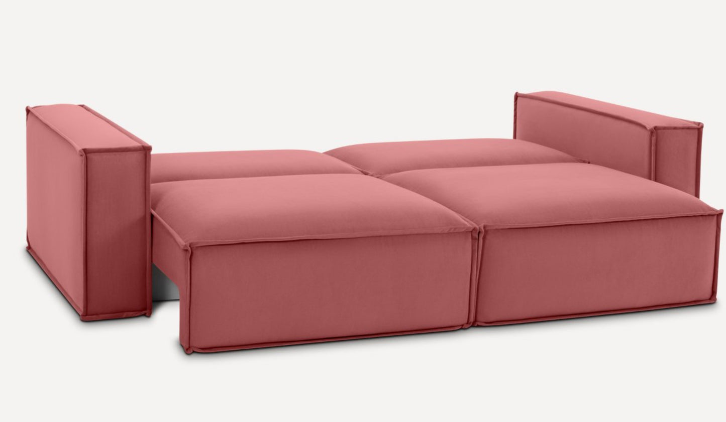 Sofa straight Eby Velvet Coral